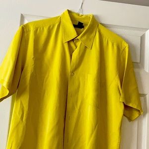 large Men’s short sleeve silk and cotton Martin Gordon shirt